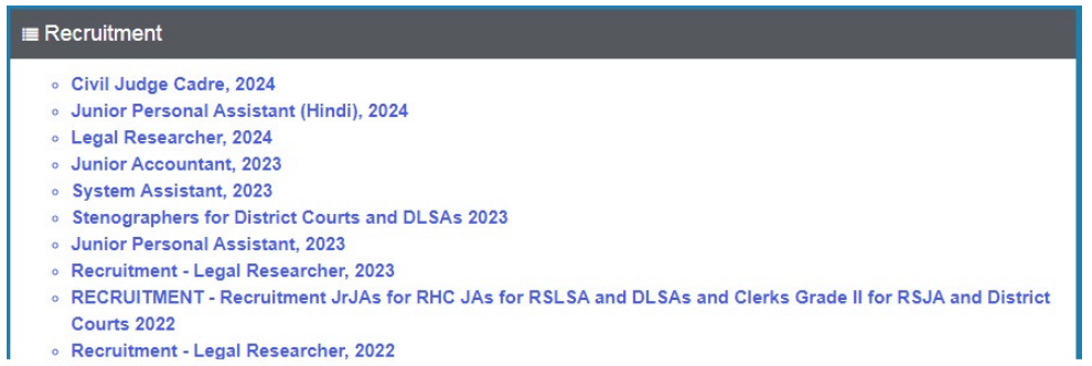 RHC Civil Judge Recruitment 1